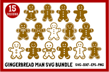 Load image into Gallery viewer, Gingerbread Man SVG Bundle