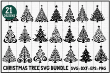Load image into Gallery viewer, Whimsical Christmas Tree SVG Bundle