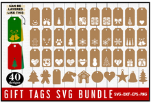 Load image into Gallery viewer, Gift Tags SVG Bundle