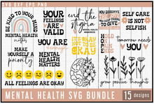 Load image into Gallery viewer, Mental Health SVG Bundle