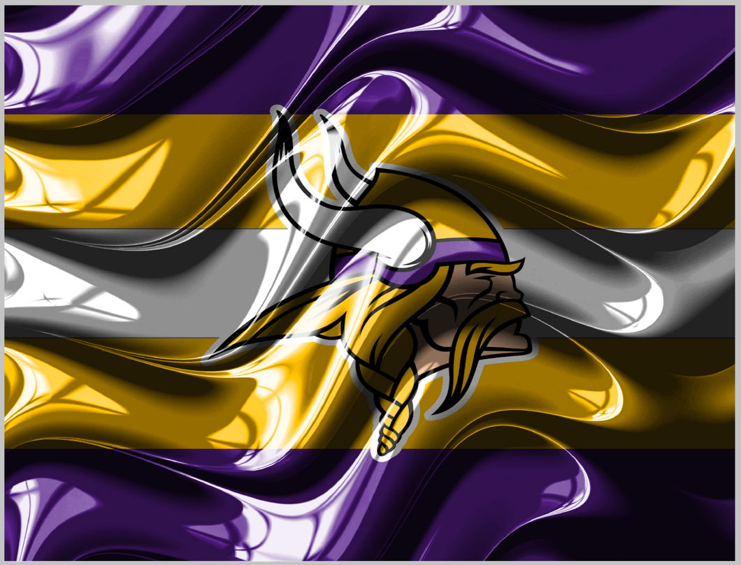 Metal Wave Sticker Baseball or Basketball Theme | TV Tray Table Decal | Waterproof Vinyl Sticker | Reposition-able | Laminated (Copy)