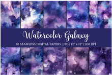 Load image into Gallery viewer, Printed Vinyl HTV &amp; Waterslide Galaxy Patterns 12 x 12 inch sheet