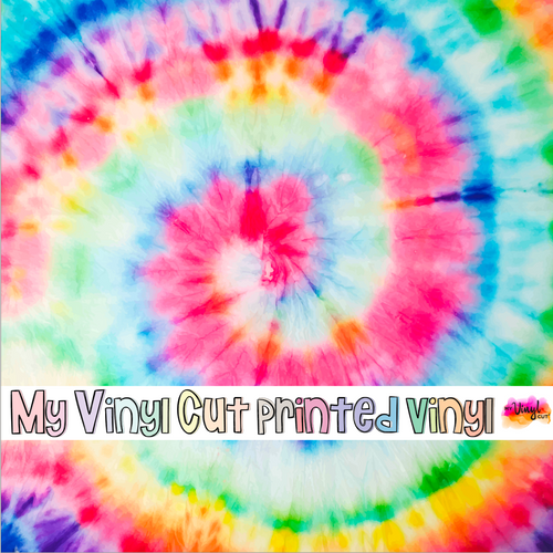 Printed Vinyl HTV & Waterslide Washed Out Tie Dye Patterns 12 x 12 inch sheet