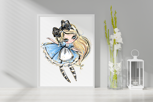 Alice In Wonderland 11 x 14 inch POSTER for wall decor