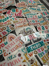 Load image into Gallery viewer, Positive Affirmations Sticker Pack with Holographic Effects 40+ Stickers