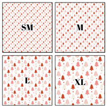 Load image into Gallery viewer, Printed Vinyl HTV &amp; Waterslide Christmas Trees Patterns 12 x 12 inch sheet