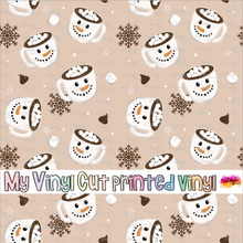 Load image into Gallery viewer, Printed Vinyl HTV &amp; Waterslide Hot Cocoa Christmas Patterns 12 x 12 inch sheet