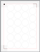 Load image into Gallery viewer, Sticker Sheet 8 1/2 x 11 inch Sheet Set of Custom Circle Stickers
