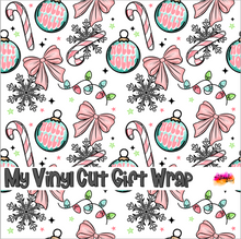 Load image into Gallery viewer, Christmas Gift Wrap Printed Wrapping Paper Holly Jolly Ornaments