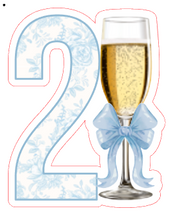 Load image into Gallery viewer, 21st Birthday Party Decor Sign Necklace Yard Sign Easel Sign Banner Stickers