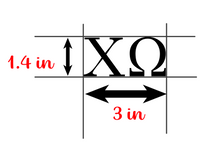 Load image into Gallery viewer, Chi-O | Chi Omega DAD | Vinyl Decal | Car Decal | Laptop Decal | Transfer Decal |