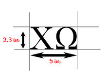 Load image into Gallery viewer, Chi-O | Chi Omega DAD | Vinyl Decal | Car Decal | Laptop Decal | Transfer Decal |