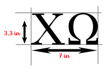 Load image into Gallery viewer, Chi-O | Chi Omega DAD | Vinyl Decal | Car Decal | Laptop Decal | Transfer Decal |
