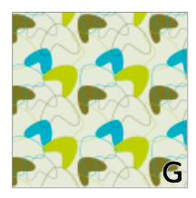 Load image into Gallery viewer, Printed Adhesive Vinyl Green and Blue MID CENTURY RETRO Patterns 12 x 12 inch sheet