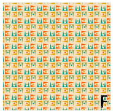 Load image into Gallery viewer, Printed Adhesive Vinyl MID CENTURY RETRO Patterns 12 x 12 inch sheet