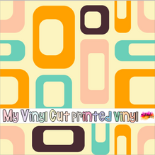 Load image into Gallery viewer, Printed Vinyl &amp; HTV MID CENTURY MODERN Patterns 12 x 12 inch sheet