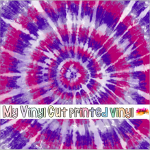 Load image into Gallery viewer, Printed Vinyl HTV &amp; Waterslide Purple Tie Dye Pattern 12 x 12 inch sheet