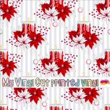 Load image into Gallery viewer, Printed Vinyl | Peppermint Spice E | Permanent Removable Adhesive | Permanent Glitter Adhesive | HTV | Glitter HTV | 12 x 12 inches | ONE Sheet