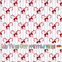 Load image into Gallery viewer, Printed Vinyl | Peppermint Spice G | Permanent Removable Adhesive | Permanent Glitter Adhesive | HTV | Glitter HTV | 12 x 12 inches | ONE Sheet