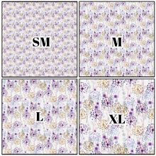 Load image into Gallery viewer, Printed Vinyl, HTV Purple Dandelions Patterns 12 x 12 inch sheet