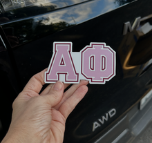 Load image into Gallery viewer, Alpha Phi Greek Letters Sorority Refrigerator Magnet 4 x 2 inches