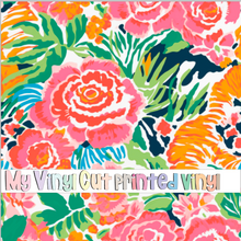 Load image into Gallery viewer, Printed Vinyl &amp; HTV Animal Print Floral S Pattern 12 x 12 inch sheet