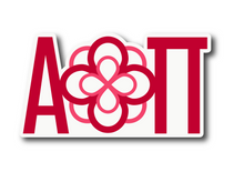 Load image into Gallery viewer, Alpha Omicron PI Greek Logo Sorority Refrigerator Magnet 4 x 2 1/2 inches
