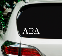 Load image into Gallery viewer, AXID | Alpha Xi Delta | Greek Letters | Vinyl Decal | Car Decal | Laptop Decal | Transfer Decal |