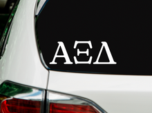 Load image into Gallery viewer, AXID | Alpha Xi Delta | Greek Letters | Vinyl Decal | Car Decal | Laptop Decal | Transfer Decal |
