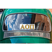 Load image into Gallery viewer, Sticker | Alpha Omicron Pi | AOP | Various Patterns | Waterproof Vinyl Sticker | Permanent