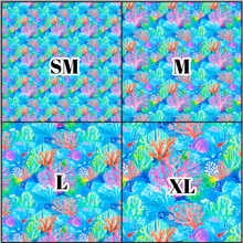 Load image into Gallery viewer, Printed Vinyl &amp; HTV Coral Reef A Pattern 12 x 12 inch sheet