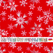 Load image into Gallery viewer, Printed Vinyl | Peppermint Spice N | Permanent Removable Adhesive | Permanent Glitter Adhesive | HTV | Glitter HTV | 12 x 12 inches | ONE Sheet