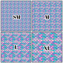 Load image into Gallery viewer, Printed Vinyl &amp; HTV Dark Mermaid Scales Patterns 12 x 12 inch sheet