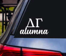 Load image into Gallery viewer, DG Alumna | Delta Gamma | Vinyl Decal | Car Decal | Laptop Decal | Transfer Decal |