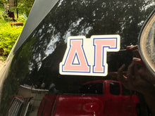 Load image into Gallery viewer, Delta Gamma Greek Letters Sorority Refrigerator Magnet 4 x 2 inches