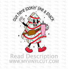 Load image into Gallery viewer, T Shirt Transfer | Snack Cake | DTF | HTV | Clear HTV | Sublimation | Press at home