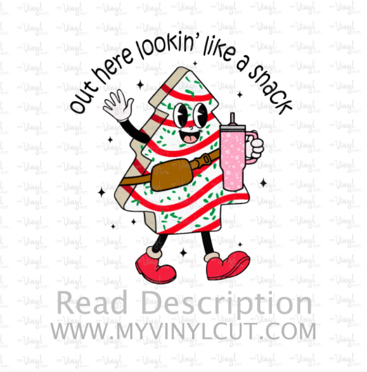 T Shirt Transfer | Snack Cake | DTF | HTV | Clear HTV | Sublimation | Press at home