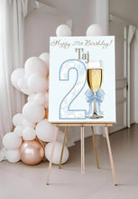 Load image into Gallery viewer, 21st Birthday Party Decor Sign Necklace Yard Sign Easel Sign Banner Stickers