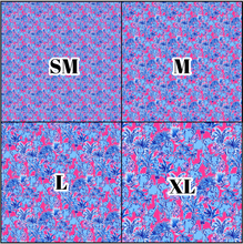 Load image into Gallery viewer, Printed Vinyl &amp; HTV Elephant Jungle Blue Pattern 12 x 12 inch sheet