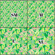 Load image into Gallery viewer, Printed Vinyl &amp; HTV Flamingo Green Pattern 12 x 12 inch sheet
