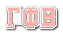 Load image into Gallery viewer, Gamma Phi Beta Greek Letters Sorority Refrigerator Magnet 4 x 2 inches