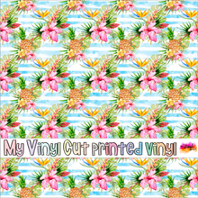 Load image into Gallery viewer, Printed Vinyl | Aloha A | Permanent Removable Adhesive | Permanent Glitter Adhesive | HTV | Glitter HTV | 12 x 12 inches | ONE Sheet