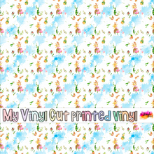 Load image into Gallery viewer, Printed Vinyl | Aloha K | Permanent Removable Adhesive | Permanent Glitter Adhesive | HTV | Glitter HTV | 12 x 12 inches | ONE Sheet