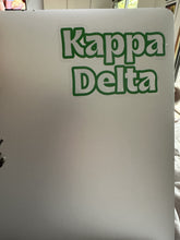 Load image into Gallery viewer, Sorority Sticker | Kappa Delta | KD I | Multi | Waterproof Vinyl Sticker | Permanent
