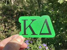 Load image into Gallery viewer, Sorority Sticker | Kappa Delta | KD N | Multi | Waterproof Vinyl Sticker | Permanent