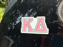 Load image into Gallery viewer, Kappa Delta Greek Letters Sorority Refrigerator Magnet 4 x 2 1/2 inches