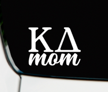 Load image into Gallery viewer, Kappa Delta MOM | Car Decal | Laptop Decal | Transfer Decal | Sorority Vinyl Decal