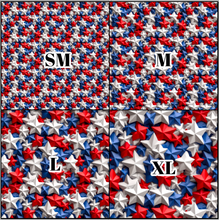 Load image into Gallery viewer, Printed Vinyl &amp; HTV Patriotic Stars A Patterns 12 x 12 inch sheet