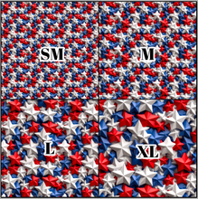 Load image into Gallery viewer, Printed Vinyl &amp; HTV Patriotic Stars B Patterns 12 x 12 inch sheet