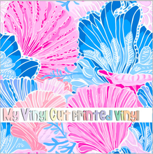 Load image into Gallery viewer, Printed Vinyl &amp; HTV Preppy Beach House D Pattern 12 x 12 inch sheet